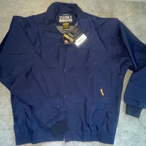 Zero Resistance Outerwear Gor-tex Vintage Weatherproof Navy Golf Jacket